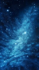 Naklejka premium Digital nebula starry sky swirl abstract graphic poster background