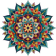 abstract background flower Mandela  vector design 