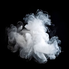 smoke on black background