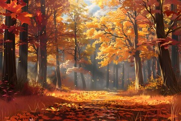 Autumn Forest Path