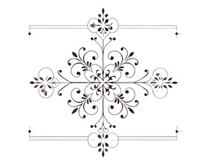 Set of Fancy Decorative Ornamental Lines vector. ai generated