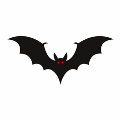 Flying Bat Vector Illustration - Cartoon, Clipart, and Line Art Design