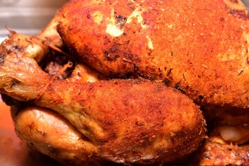 Catering in France.
Illustration of meats and desserts.