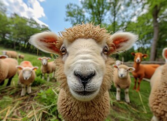 Obraz premium Curious Sheep