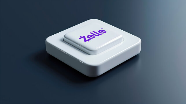 Zelle Button 3D Render