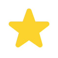 Star emoji vector shining flat design illustration