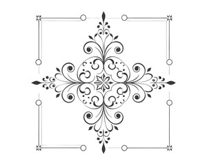 Set of Fancy Decorative Ornamental Lines vector. ai generated