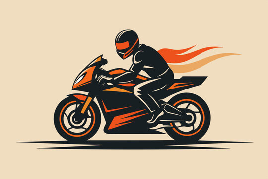 recommend clip art: motorcycle rider silhouette vector motor racing 
