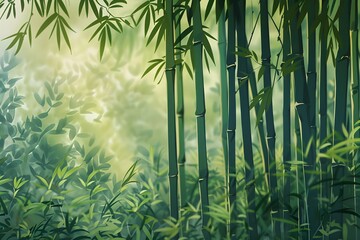 Bamboo Forest in the Morning