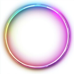 Colorful Glowing Circular Light Design