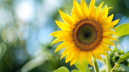 Obraz premium Close-Up Blooming Sunflower