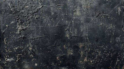 Obraz premium Old rustic vintage background in dark grey with scratches and stains, perfect for adding texture with copy space for text.