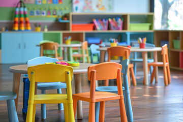 Inviting Kindergarten Classroom Ready for Fun and Learning  
