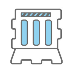 Water barrier icon vector design template basic RGB