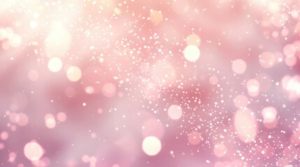 A soft pink background featuring a delicate, pastel gradient from light pink to white, with subtle bokeh lights adding a touch of sparkle, creating a sweet and romantic atmosphere perfect for a