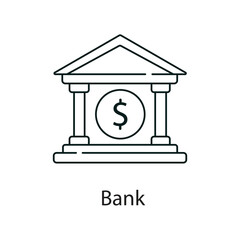 Bank Icon. Vector Icon Design