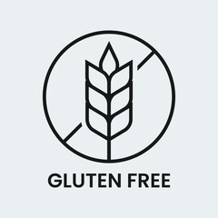 Gluten free icon vector design sign