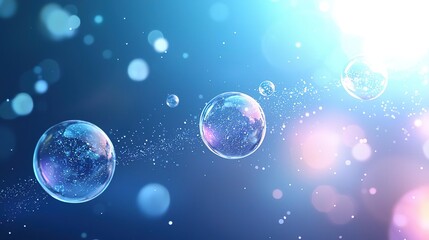 Produce a holo abstract 3D visualization of the multiverse theory, with interconnected bubble universes