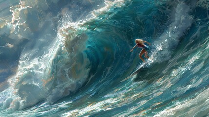 Epic Surf Mastery Capturing the Art of Wave Riding Olympic Surfing Glory Paris 2024