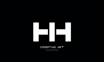 HH, H abstract letters logo monogram