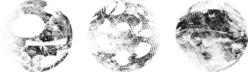 Grunge post Stamps Collection, Circles. Banners, Insignias , Logos, Icons, Labels and Badges Set . vector distress textures.blank shapes.
