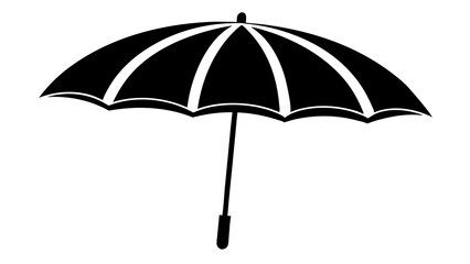 Stylish Beach Umbrella Silhouette Designs for Your Summer Projects, Elegant Beach Umbrella Silhouette