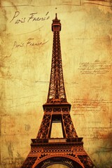 Illustration France, Paris, Eifel Tower