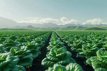 Fototapeta premium Broken into segments of hightech cultivation