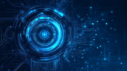abstract blue background with circles