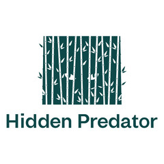 hidden predator minimalist logo design
