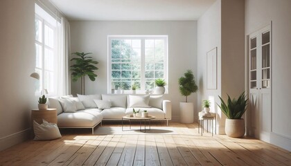 Interior plain and white theme smooth background