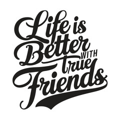 Friendship typhography,calligrapghy,and vintage t shirt design