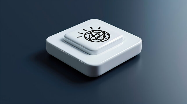 IBM Watson Button 3D Render