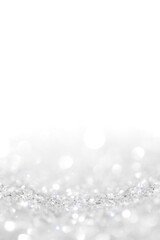 white abstract blur background. bokeh christmas blurred beautiful shiny Christmas lights