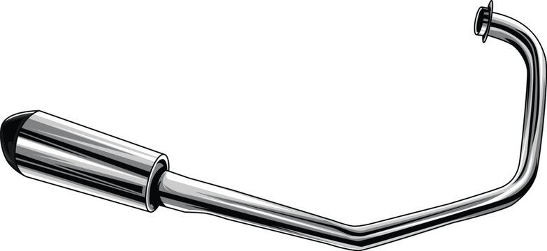 racing motorbike exhaust vector illustration eps 10