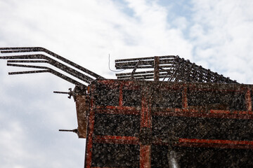 concrete watering - durability for years, water for concrete mix - strong foundations