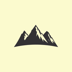 mountain hill icon silhouette illustration artwork