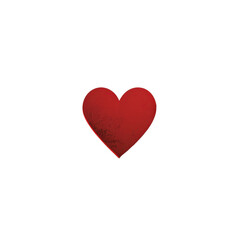 Red heart icon symbolizing love, romance, and affection. Perfect for Valentine's Day, weddings, and romantic designs.