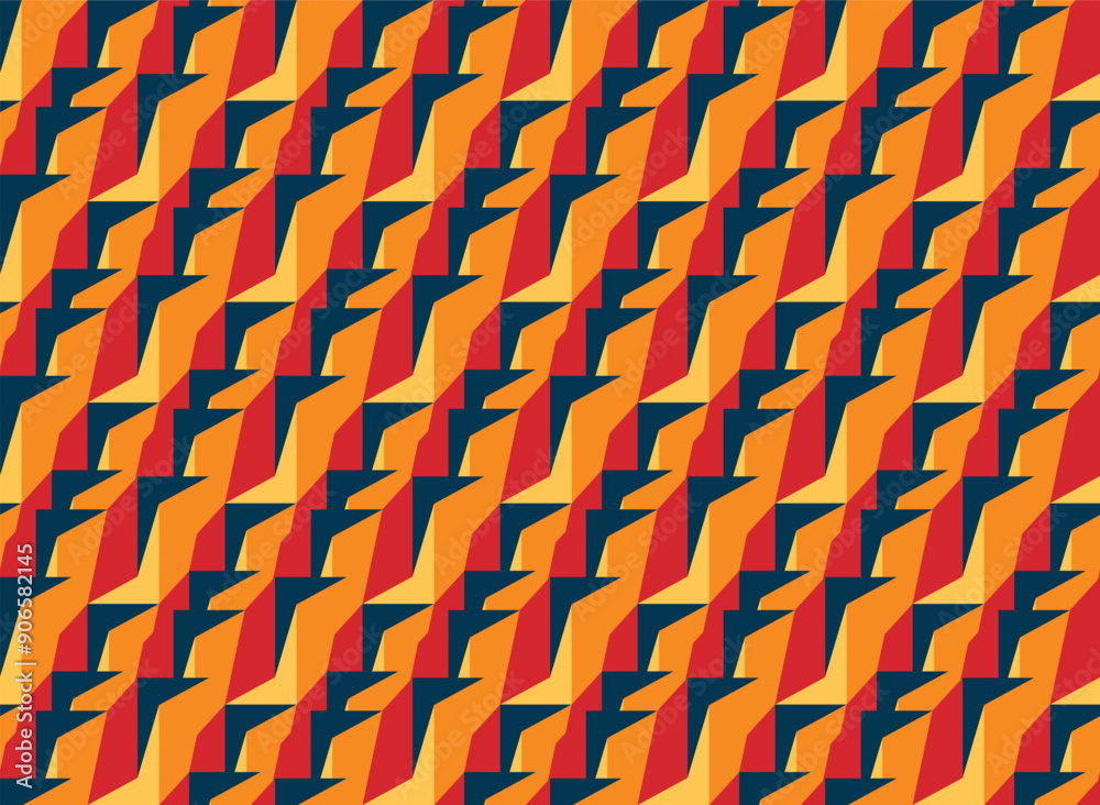 Wall mural geometric coloured colourful background design vector. colourful seamless arch pattern design vector