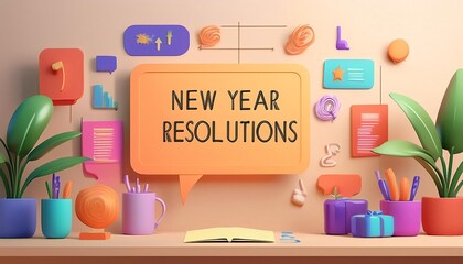 2025 Happy New Year banner with bokeh decoration background