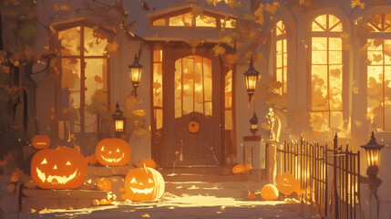 Fototapeta premium ハロウィンの様子