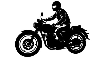 Stylish Motorbike Rider Illustrations: Perfect for Adventure Designs