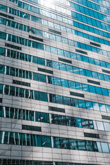 Skyscrapers against a clear sky