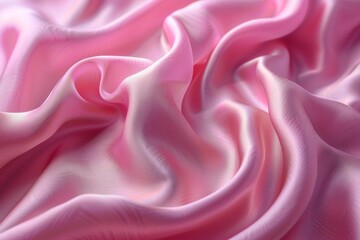 Obraz premium Soft Pink Fabric with Ruffled Texture