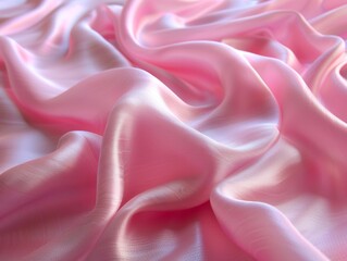Obraz premium Pink Silk Texture Close-Up