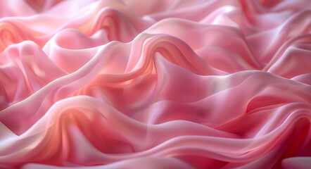 Fototapeta premium Abstract Art, Pink Flowing Paint Texture
