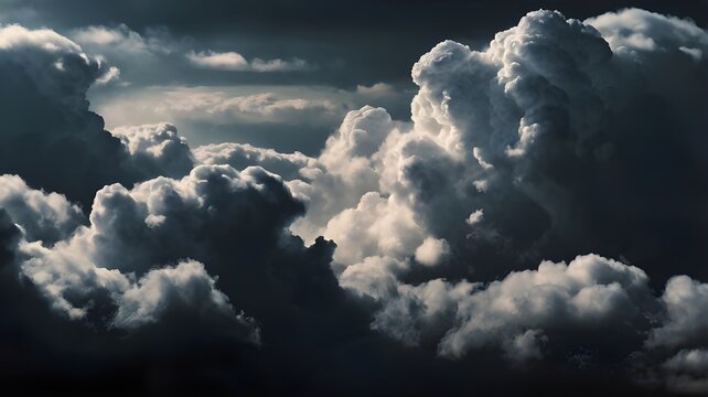 AI-generated image of black clouds with a transparent background. The clouds are dark and foggy, starting from the bottom periphery and expanding to the left and right, gradually lightening