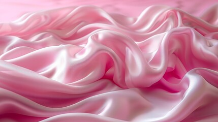 Obraz premium Pink Satin Fabric, Sheer, Soft and Flowy