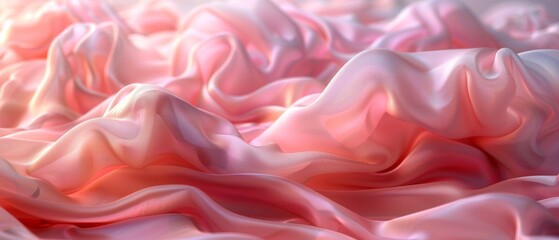 Obraz premium Soft Focus Pink Fluffy Textured Fabric, Blurry Surface Patterns