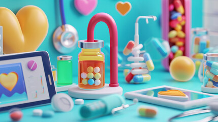 3D Cartoon Style Medical Equipment